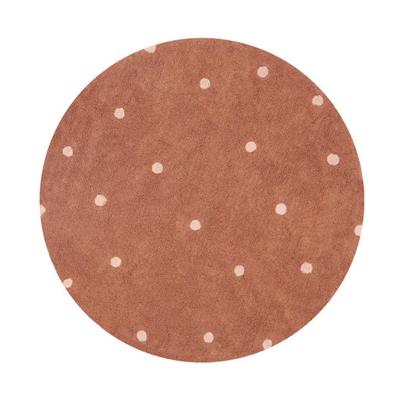 Washable Round Dot Rug