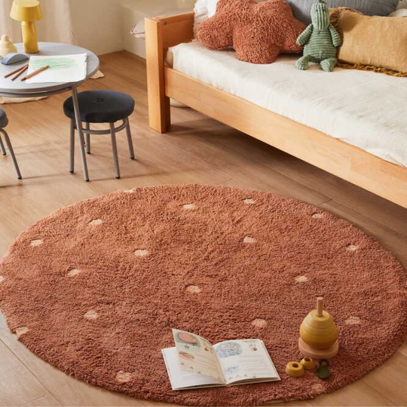 Washable Round Dot Rug