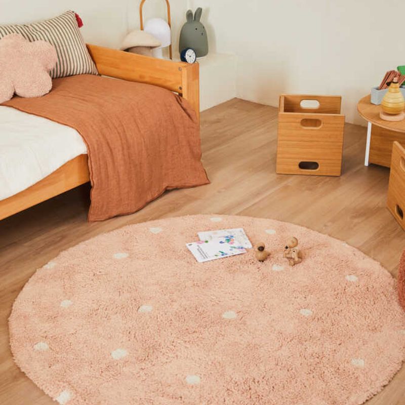 Washable Round Dot Rug