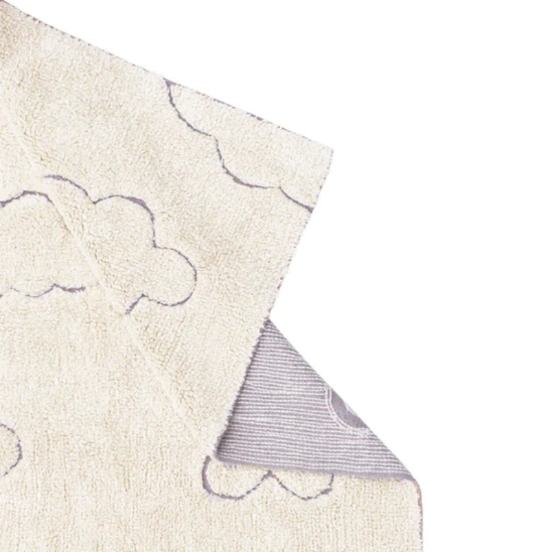 Rugcycled Washable Area Rug Clouds