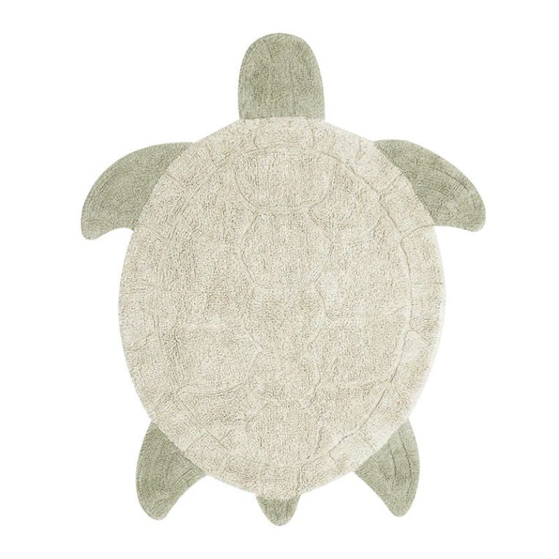 Sea Turtle Washable Cotton Rug