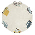 Eco-City Wheels Washable Round Area Rug