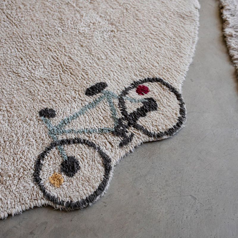 Eco-City Wheels Washable Round Area Rug