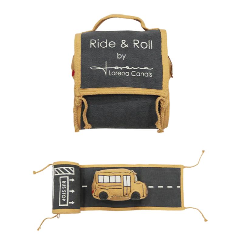 Ride and Roll Playset School Bus