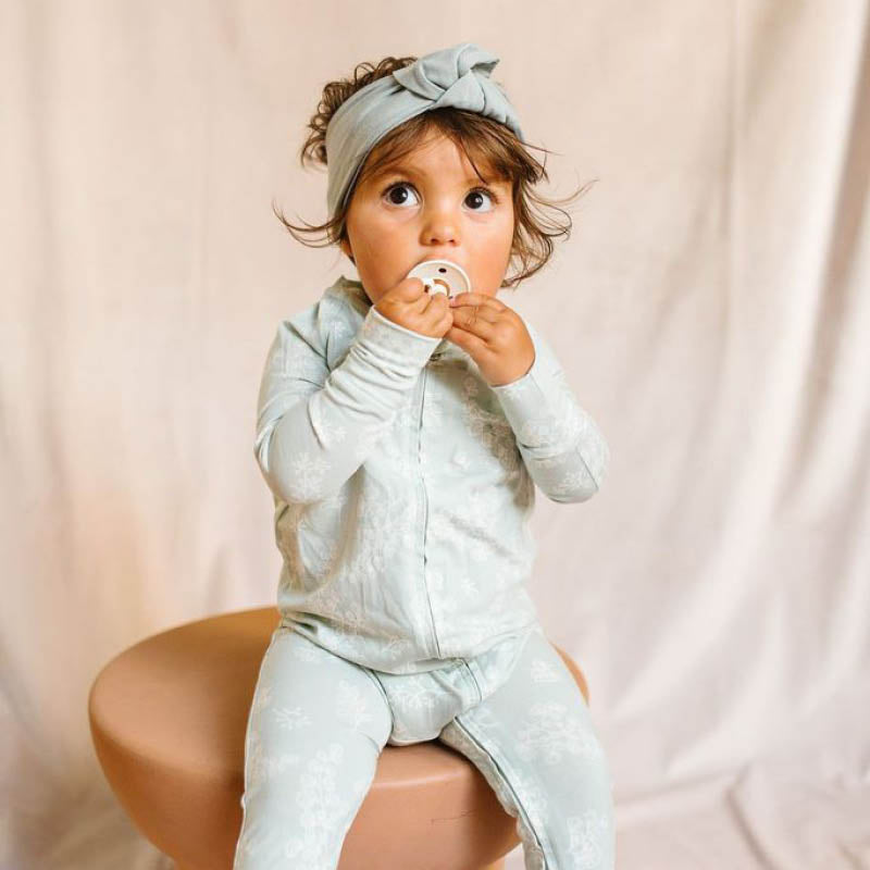 Long Sleeve Sleepers in Tencel Fern