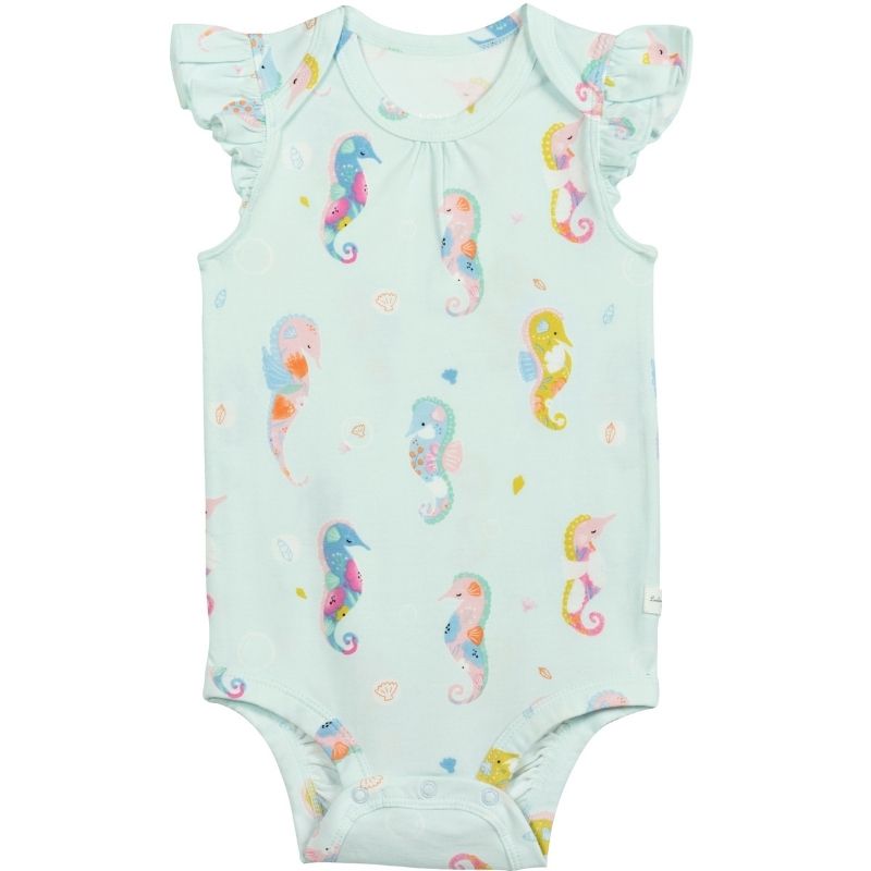 Short Sleeve Bodysuit Seahorse