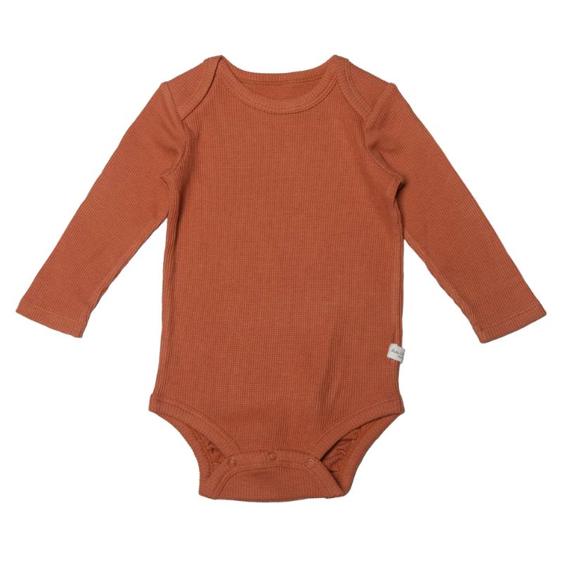 Waffle Long Sleeve Bodysuits Sienna