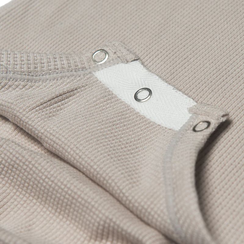 Waffle Long Sleeve Bodysuits Silver Birch
