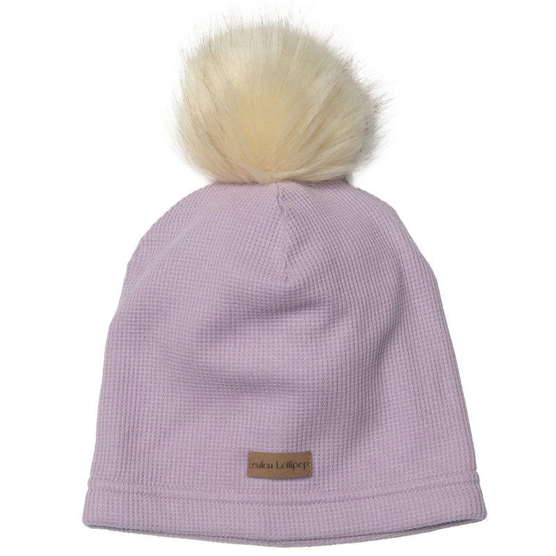 Waffle Pom Pom Hat