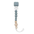 Colour Pop Silicone & Wood Pacifier Clips Slate