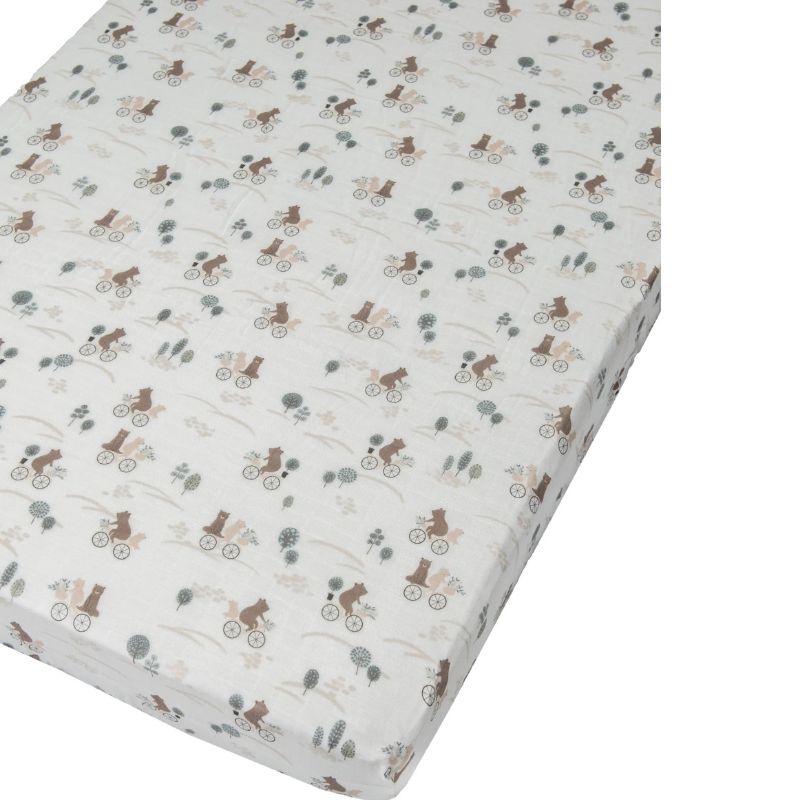 Fitted Muslin Crib Sheets