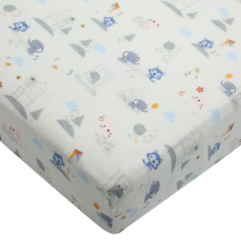 Fitted Muslin Crib Sheets