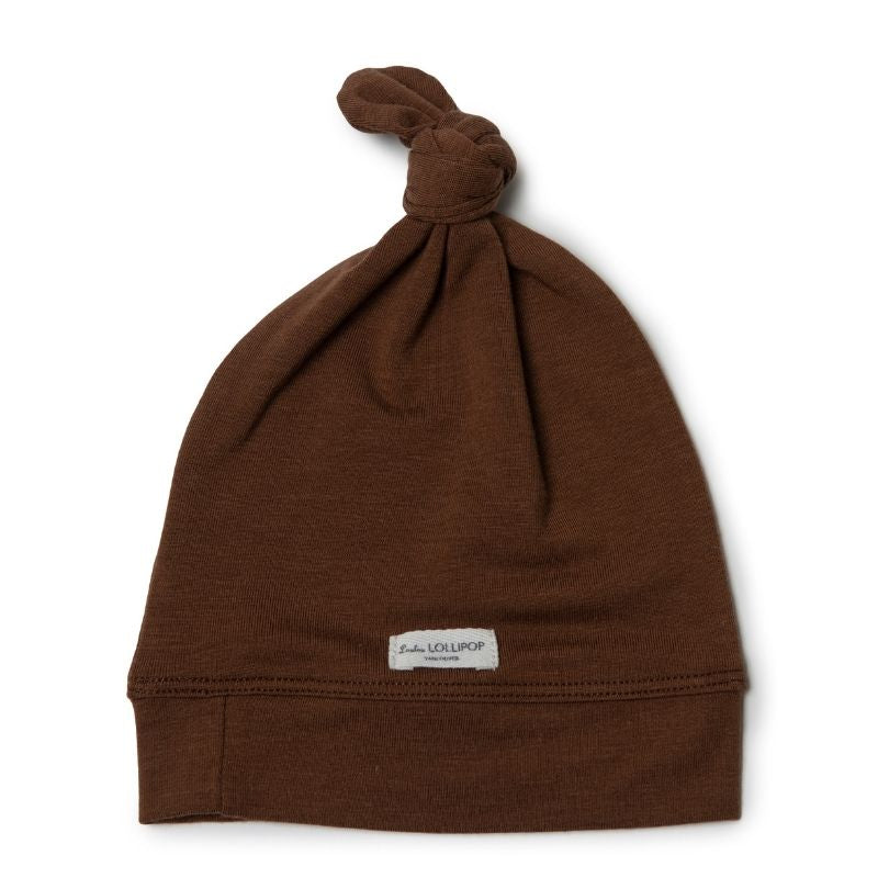 Top Knot Beanie Chestnut