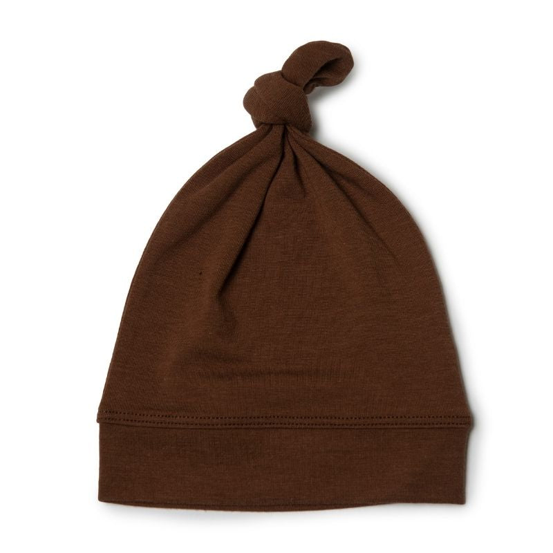 Top Knot Beanie Chestnut