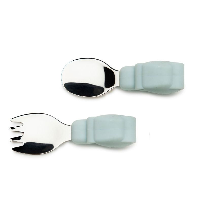 Toddler Learning Spoon and Fork Set Ellie the Elephant
