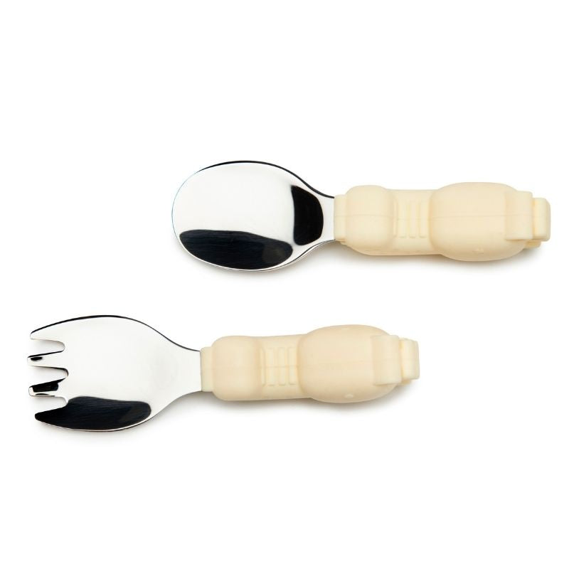 Toddler Learning Spoon and Fork Set Jaime the Giraffe