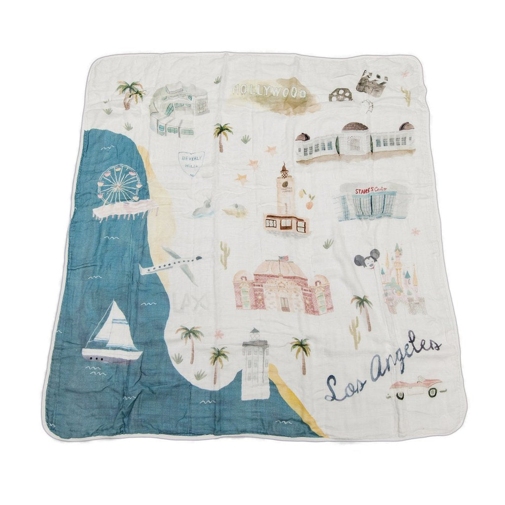 Luxe Muslin Quilt - World Cities
