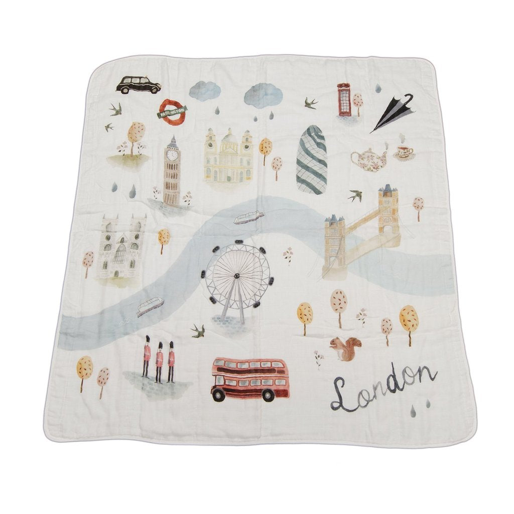 Luxe Muslin Quilt - World Cities