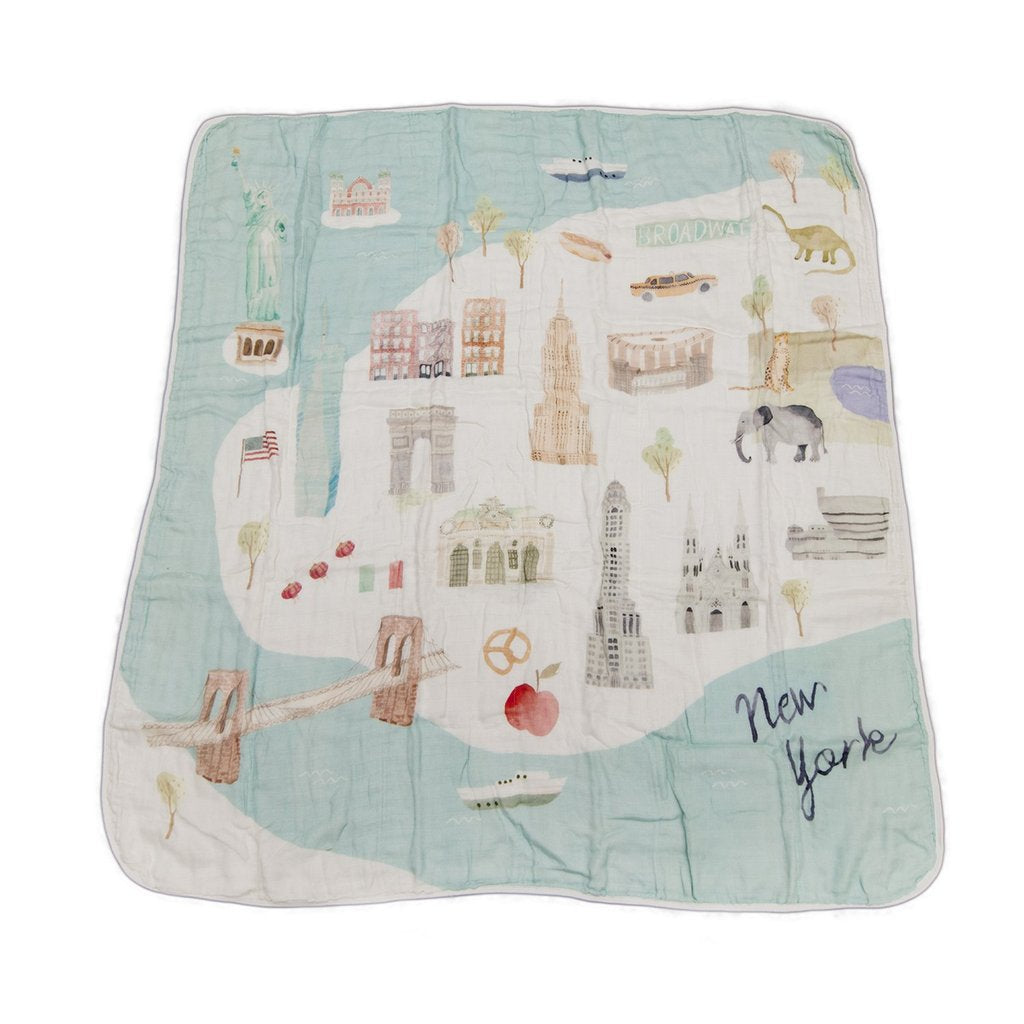 Luxe Muslin Quilt - World Cities