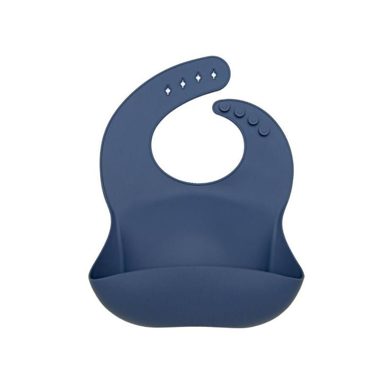 Silicone Bibs Vintage Indigo