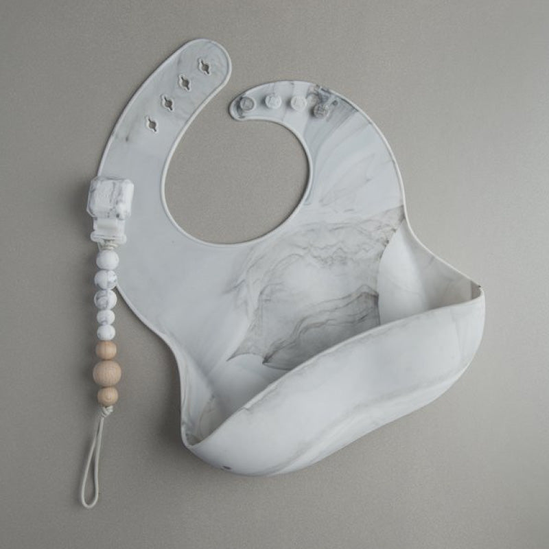 Silicone Bibs marble