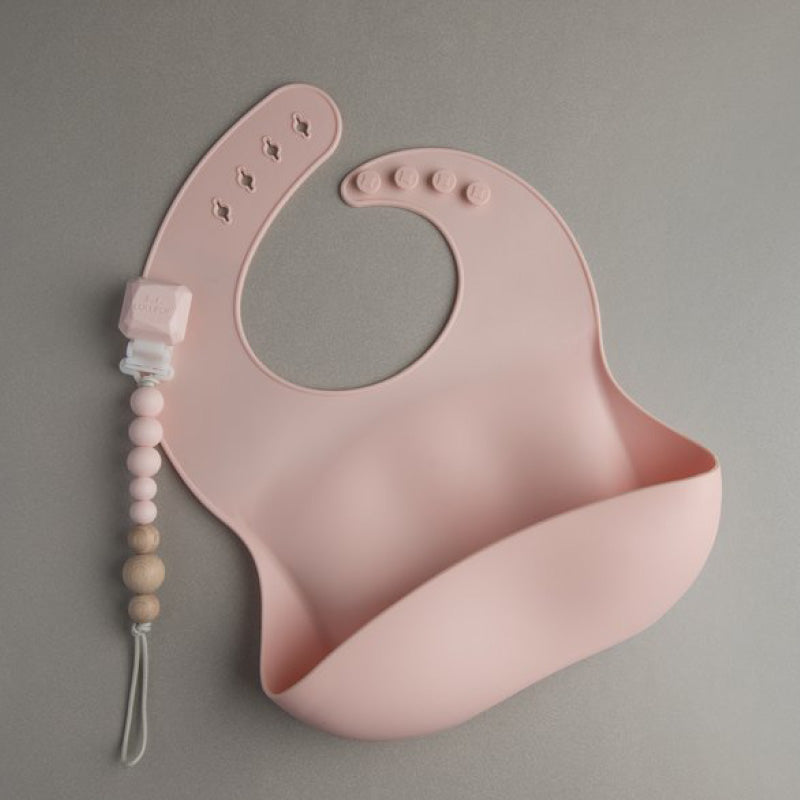 Silicone Bibs Pink Quartz