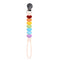 Silicone Pacifier Clip Sweetheart Rainbow