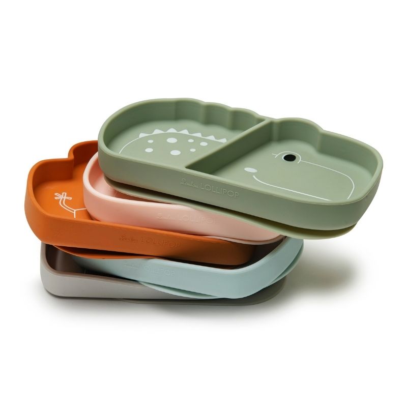 Silicone Snack Plates Atlas the Alligator