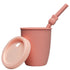 Born To Be Wild - Kids Cup With Straw Blush Pink Bunny