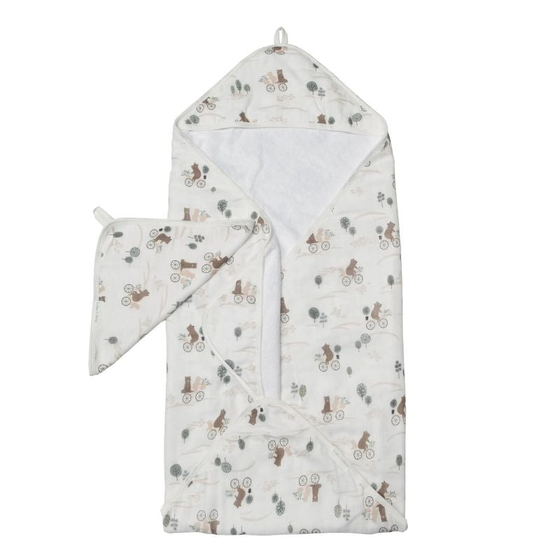 Hooded Towel + Wash Cloth Sets