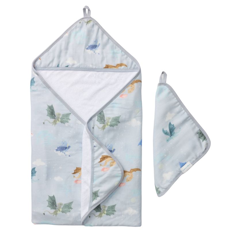 Ensembles serviette à capuche + débarbouillette