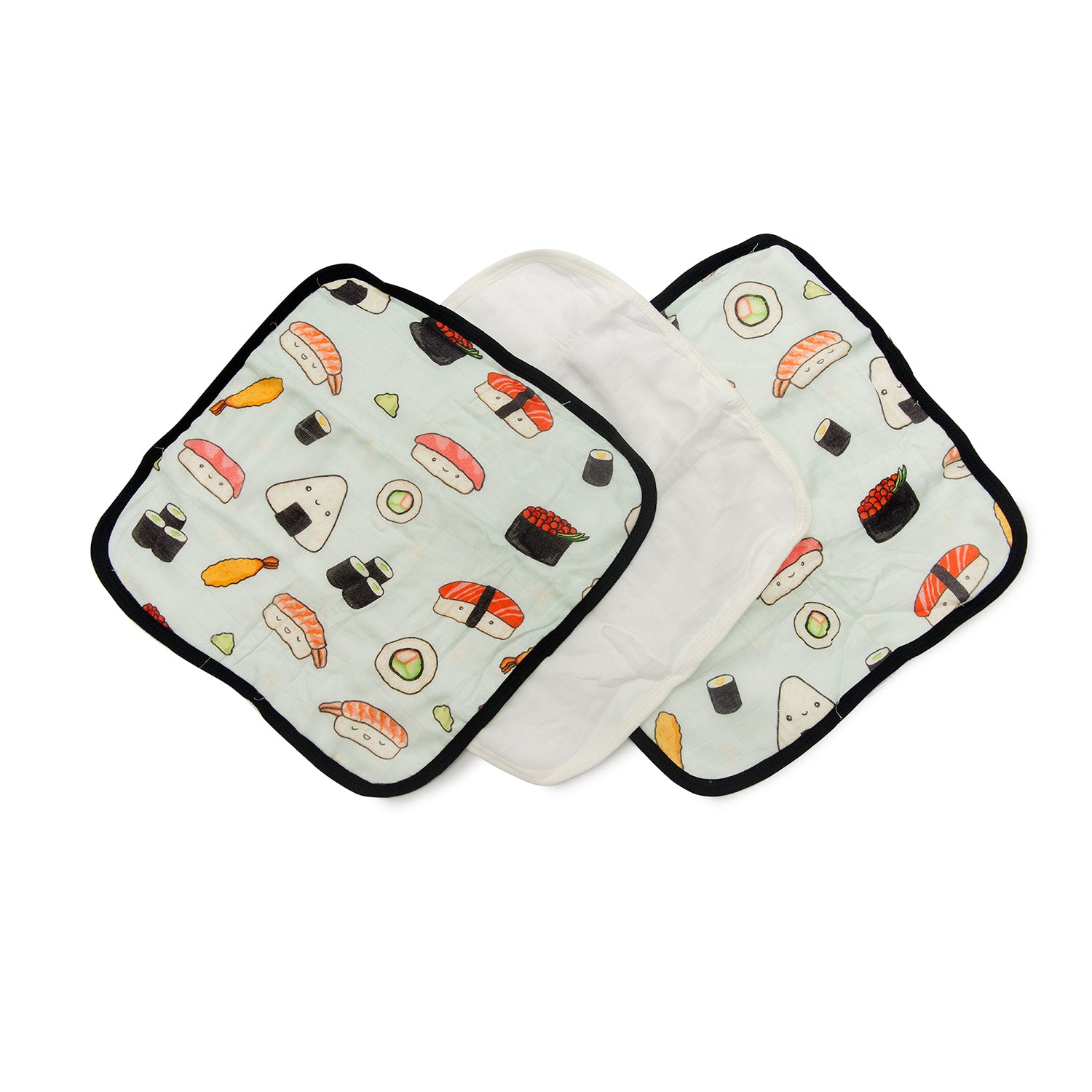 Muslin Washcloth Set - 3 Pack Sushi