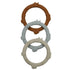 Wild Teething Ring Set Ginger Honey