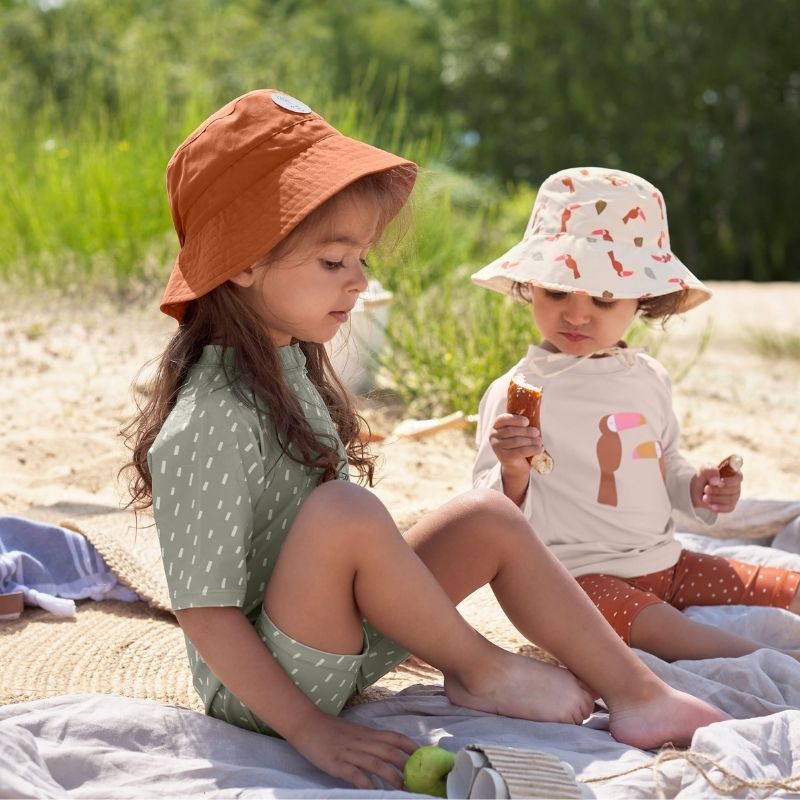 Anti-UV Bucket Hat Rust