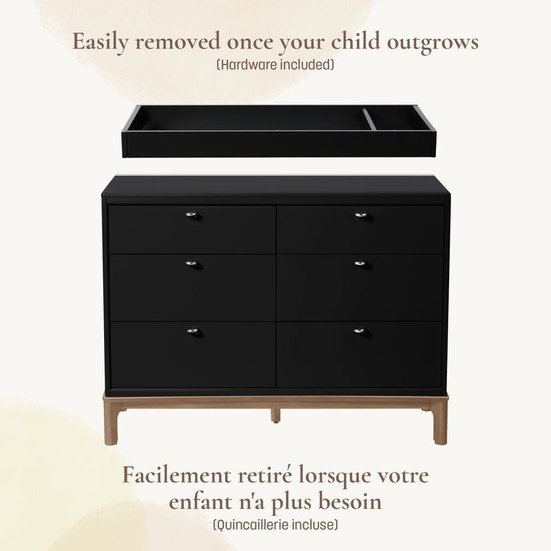 Double Dresser Topper Change Table Top