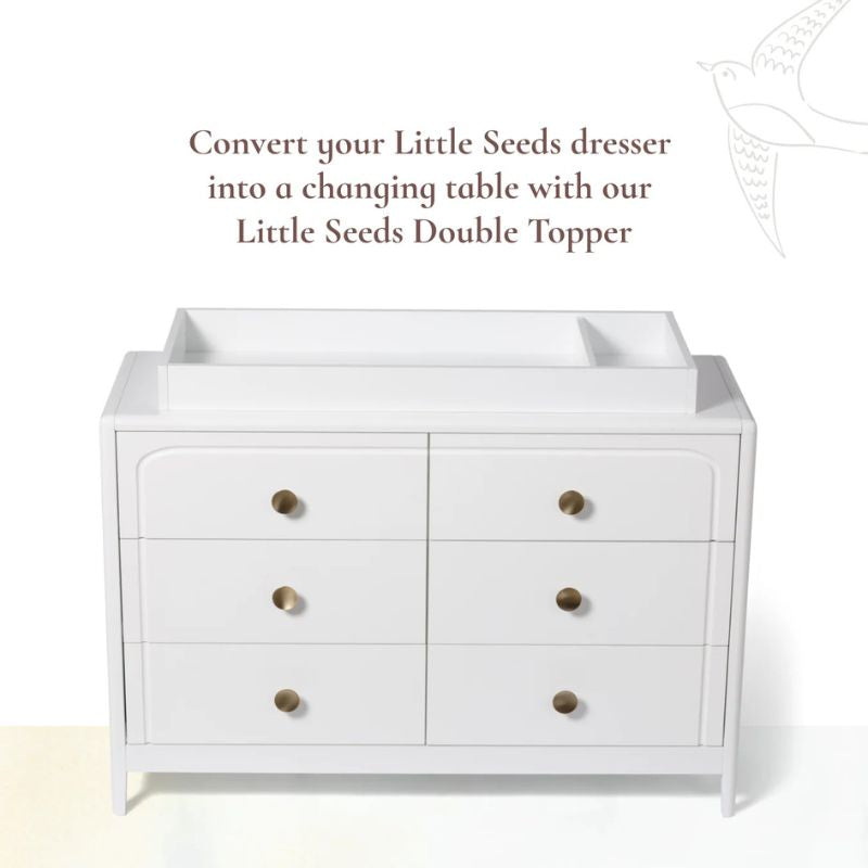 Double Dresser Topper Change Table Top