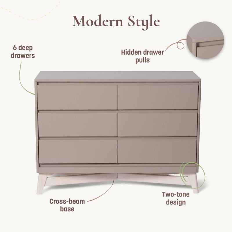 Pala 6-Drawer Double Dresser