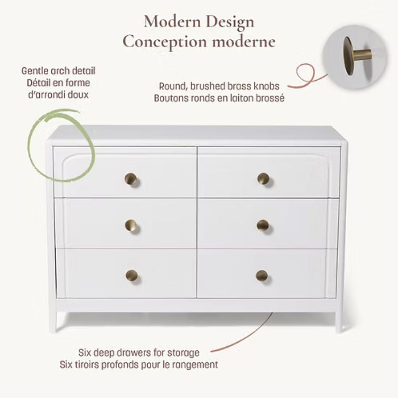 Briar 6-Drawer Nursery Dresser