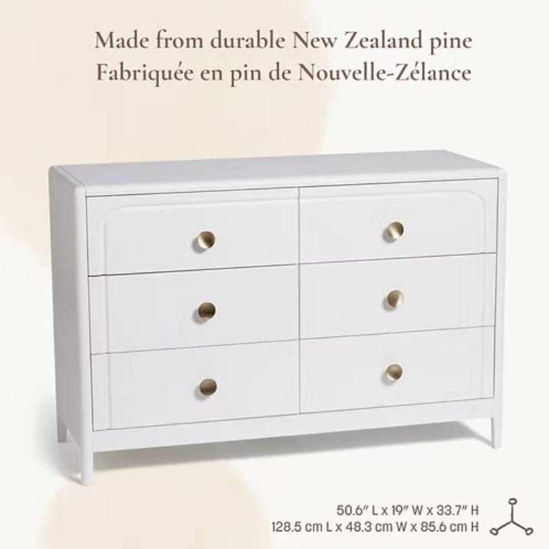 Briar 6-Drawer Nursery Dresser
