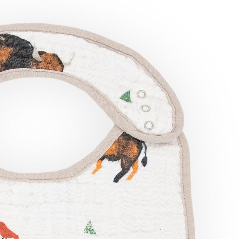 Cotton Muslin Classic Bibs - 3 Pack