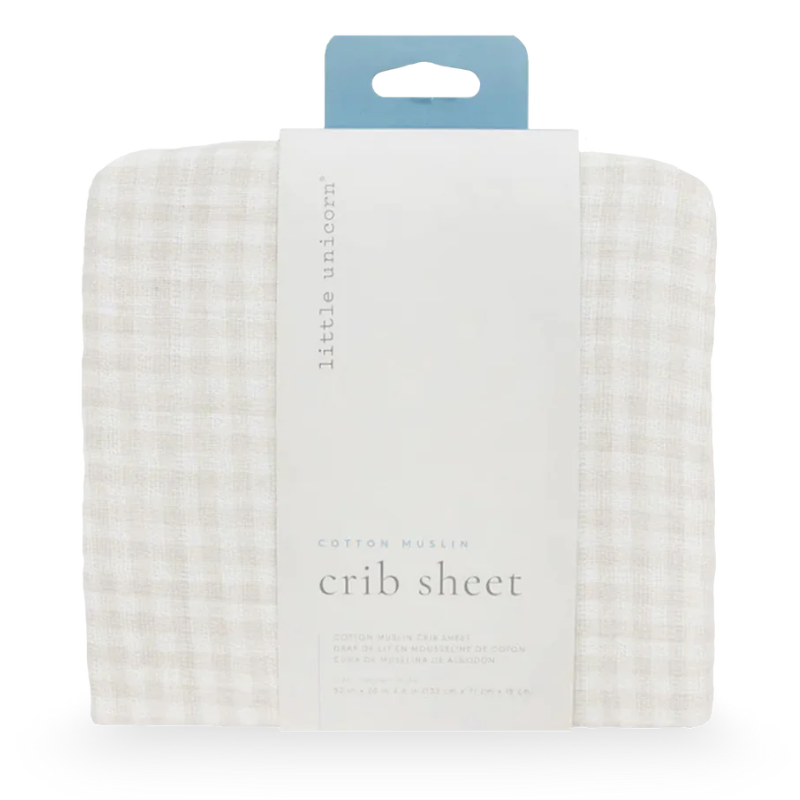 Draps de berceau en mousseline de coton