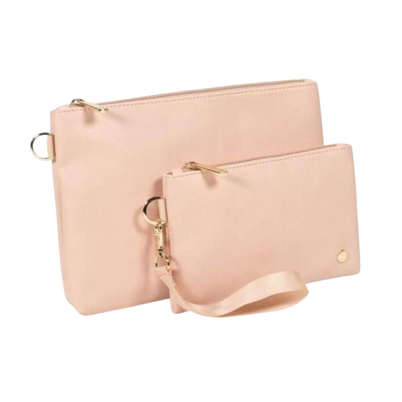 Vegan Leather Pouch Sets Blush