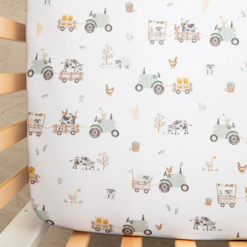 Cotton Jersey Fitted Crib Sheets