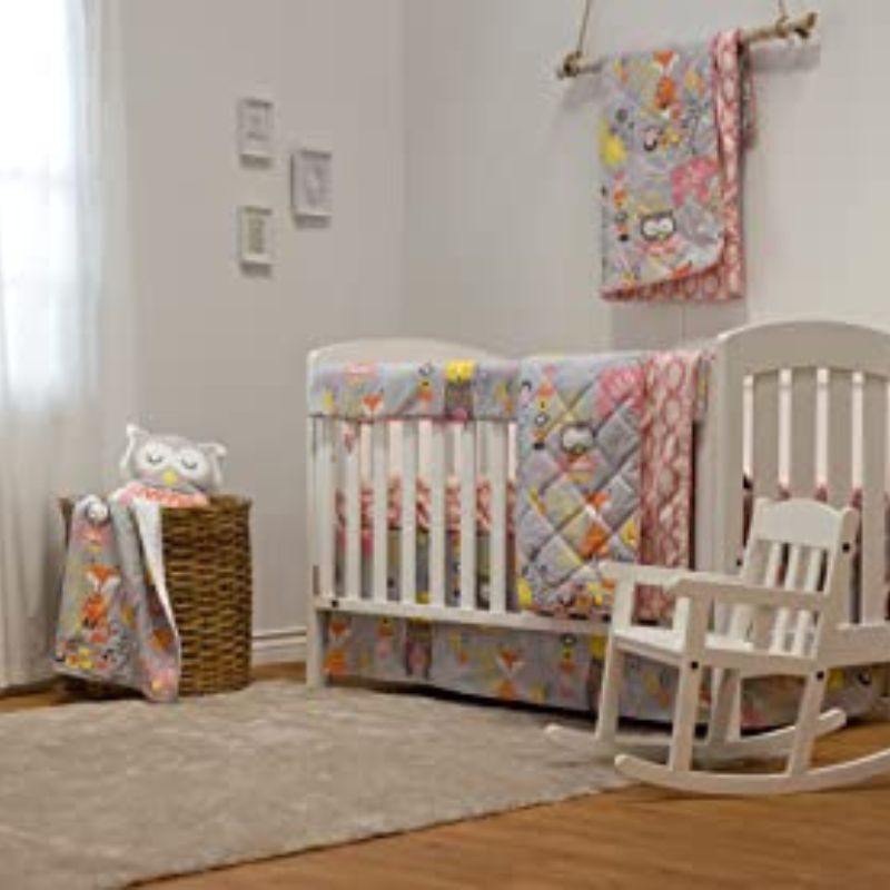 Crib Skirt Enchanted Garden