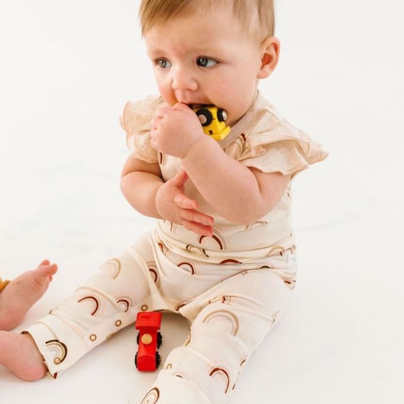 Short Sleeve Romper Canyon Rainbow