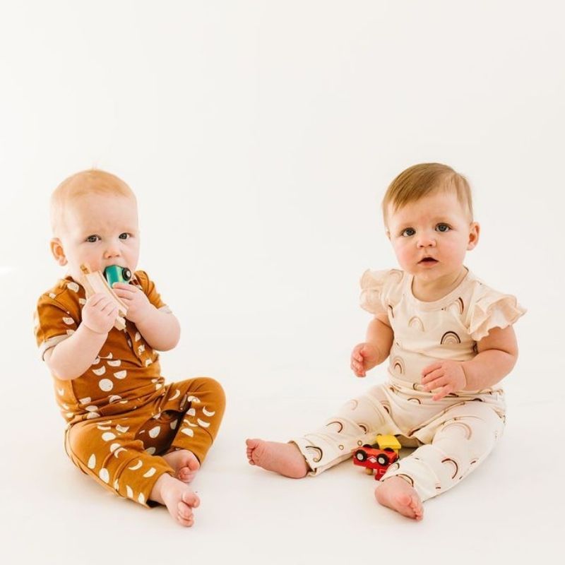 Short Sleeve Romper Canyon Rainbow