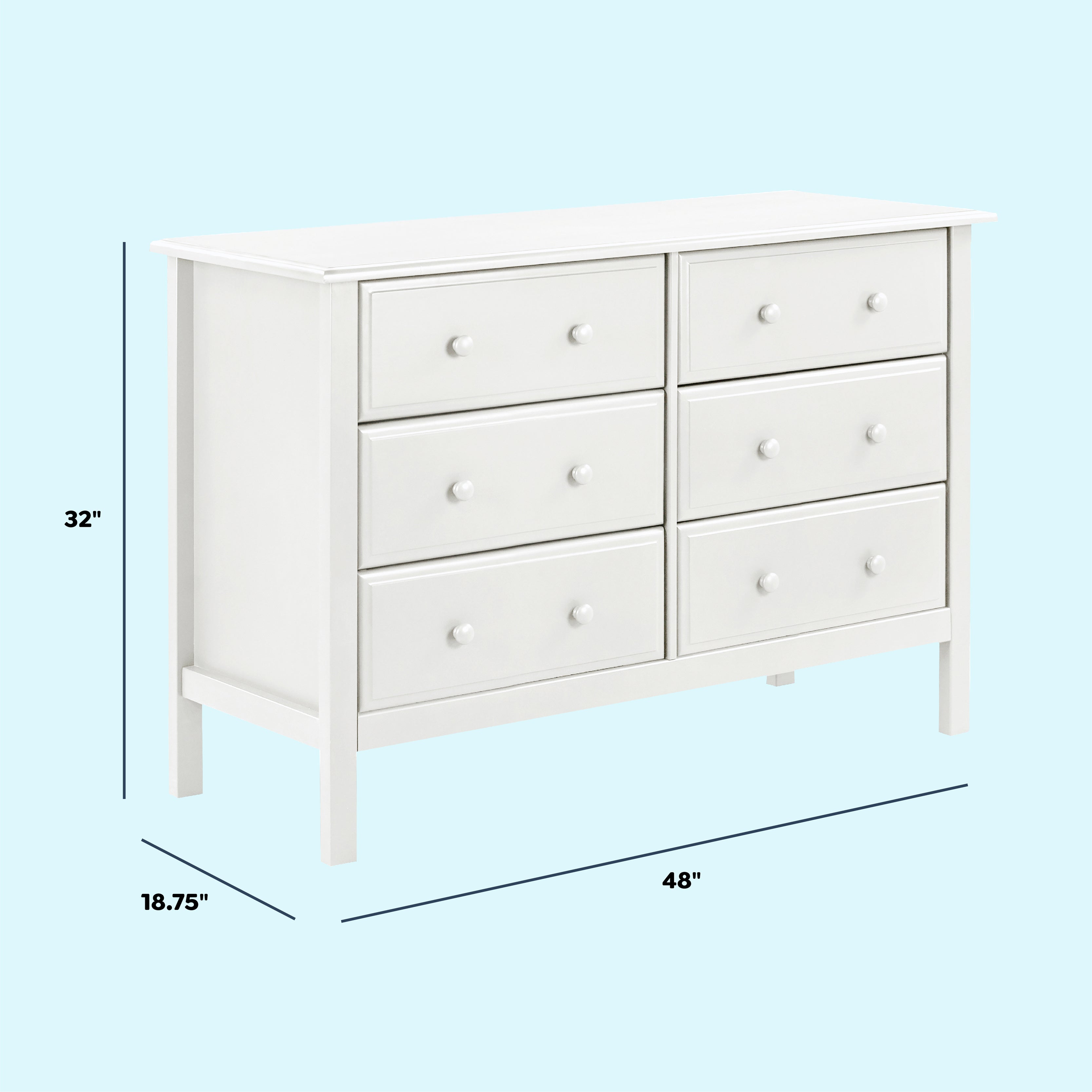 Jayden 6-Drawer Double Wide Dresser | Snuggle Bugz | Canada's Baby