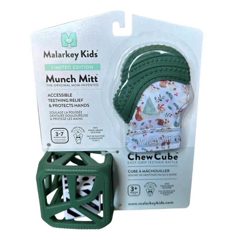 Munch Mitt and Chew Cube Duo - Holiday Pack