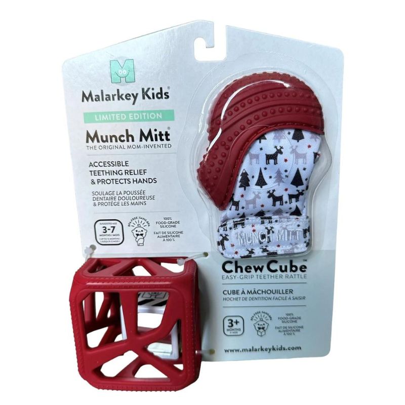 Munch Mitt and Chew Cube Duo - Holiday Pack