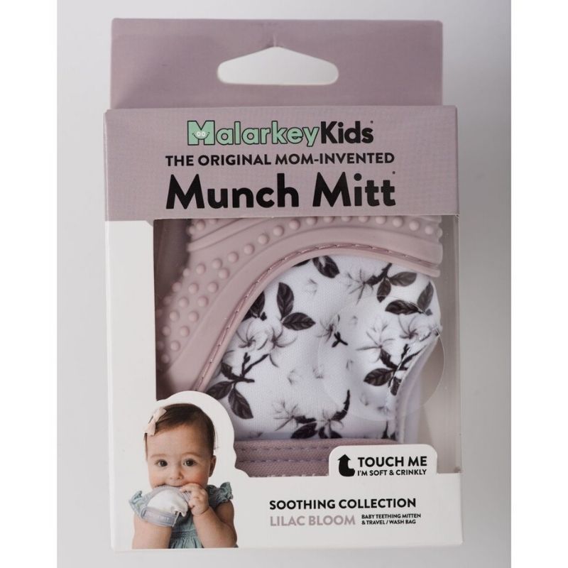 Munch Mitt Teething Mitts Lilac Bloom